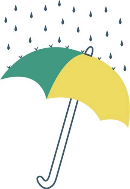 Picture of Rainy Day Umbrella SVG File