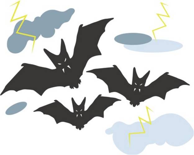 Picture of Halloween Bats SVG File
