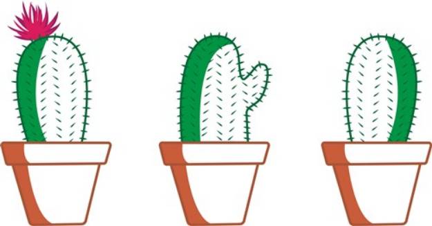 Picture of Cactus Border SVG File