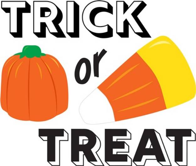 Picture of Candy Corn Trick or Treat SVG File