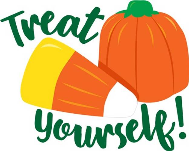 Picture of Candy Corn Treat Yourself! SVG File