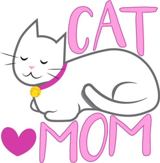 Picture of Cat Mom SVG File