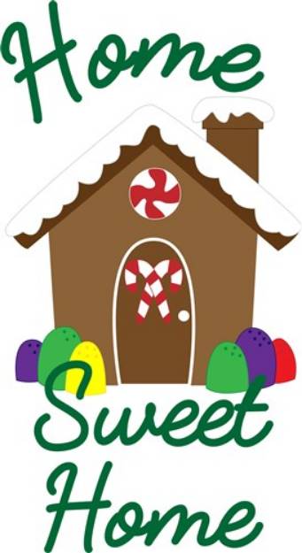 Picture of Gingerbread Home Sweet Home SVG File