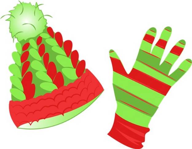 Picture of Winter Hat & Gloves SVG File