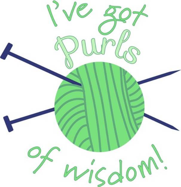 Picture of Purls Of Wisdom SVG File