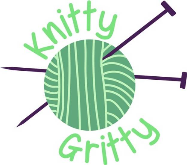 Knitty Gritty SVG File Print Art| SVG and Print Art at GrandSlamDesigns.com
