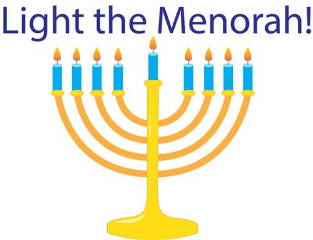 Picture of Light The Menorah SVG File