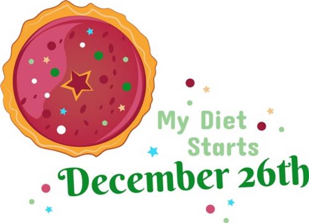 Picture of Diet Starts December 26th SVG File