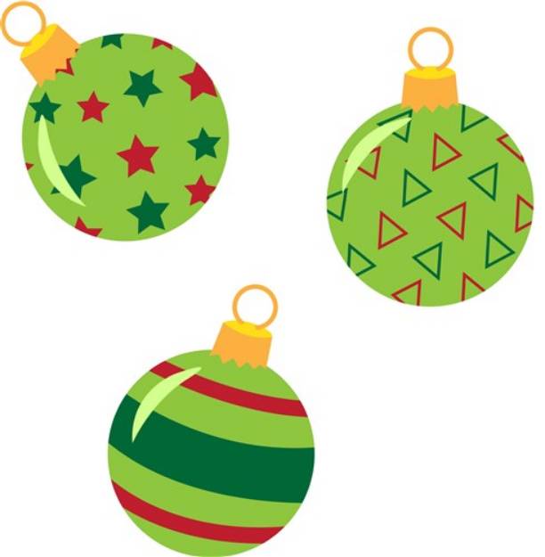 Picture of Christmas Ornaments SVG File