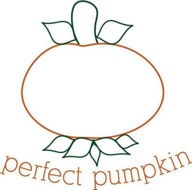 Picture of Perfect Pumpkin Applique SVG File