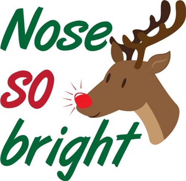 Picture of Nose So Bright SVG File
