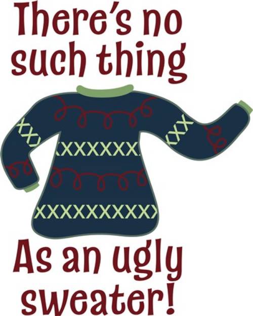 Picture of No Ugly Sweaters SVG File
