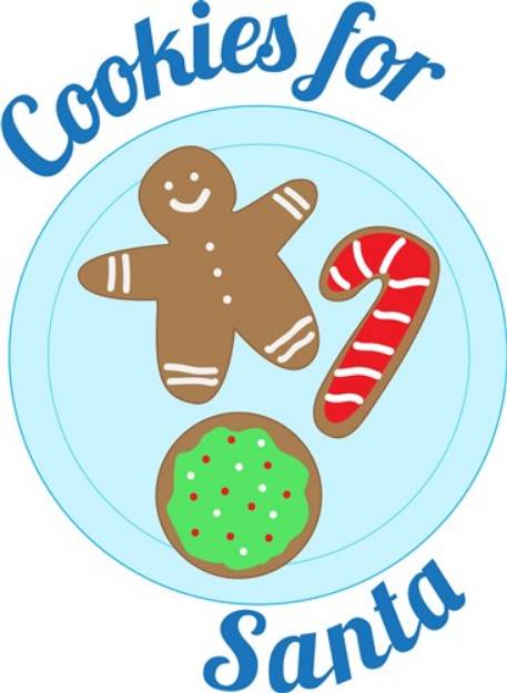 Picture of Cookies for Santa SVG File