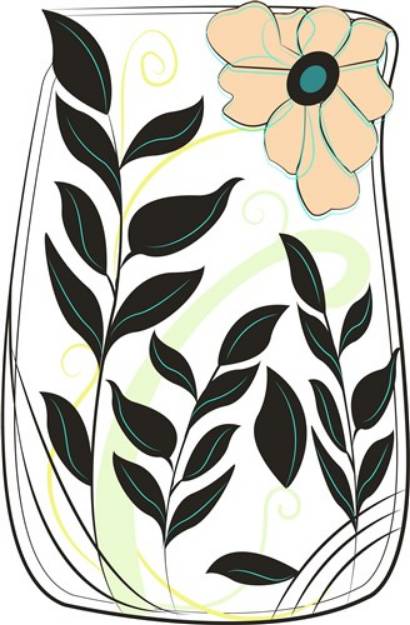 Picture of Floral Vase SVG File