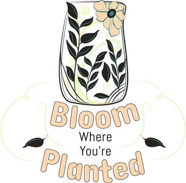 Picture of Bloom Where Planted SVG File