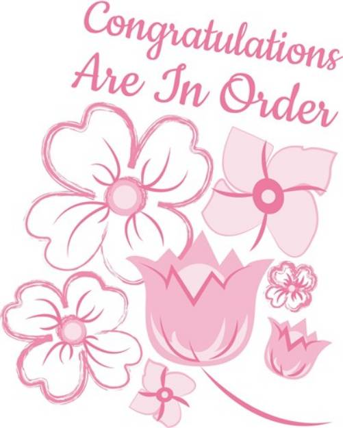 Picture of Congratulations Are In Order SVG File