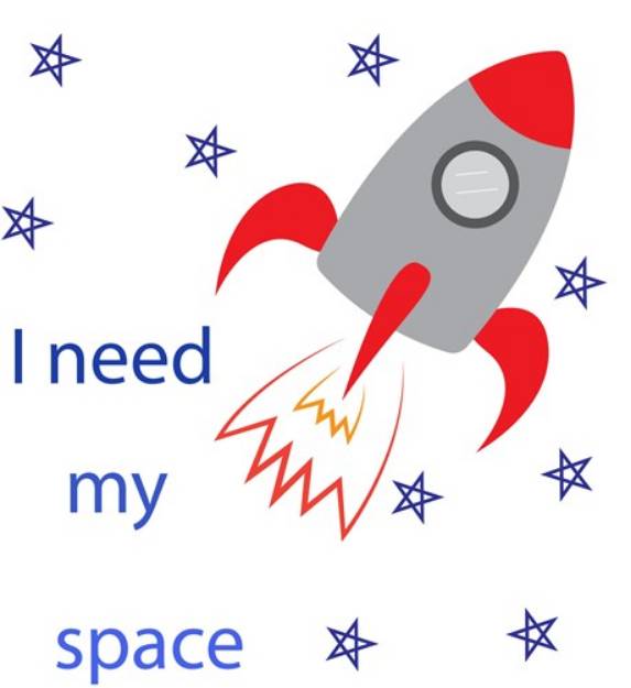 Picture of I Need My Space SVG File