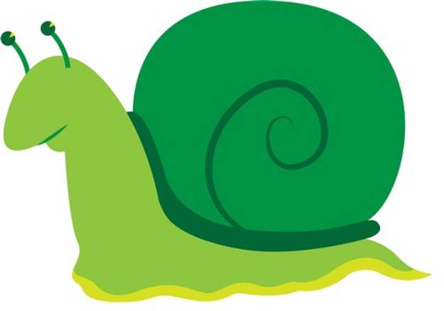 Picture of Green Snail SVG File
