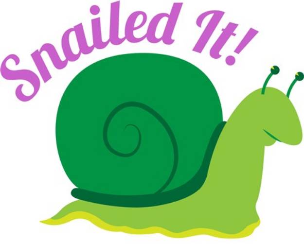 Picture of Snailed It! SVG File