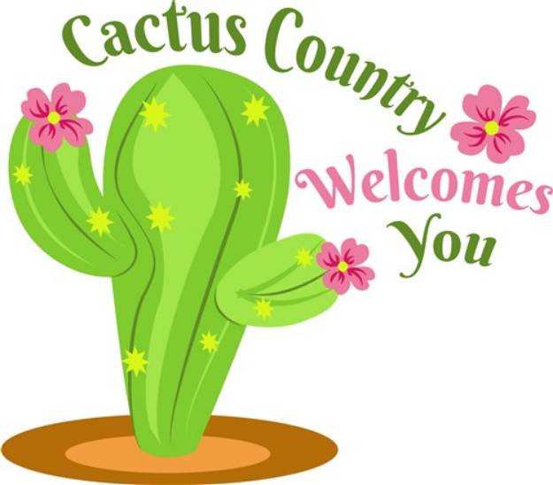 Picture of Cactus Country Welcomes You SVG File