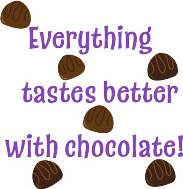 Picture of Better With Chocolate SVG File