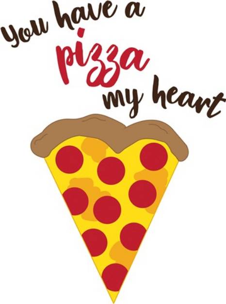 Picture of A Pizza My Heart SVG File