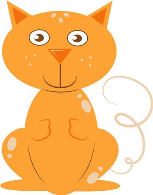 Picture of Orange Kitten SVG File