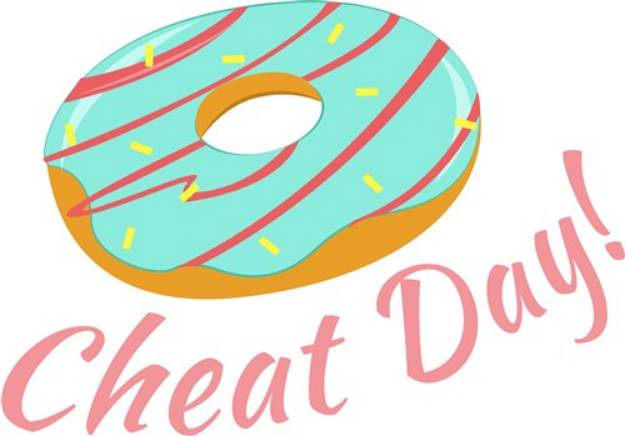 Picture of Cheat Day Donut SVG File