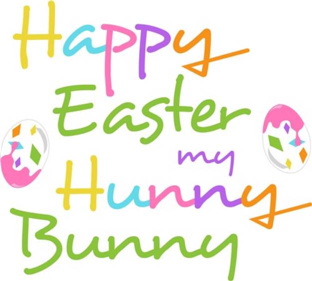 Picture of Happy Easter Hunny Bunny SVG File