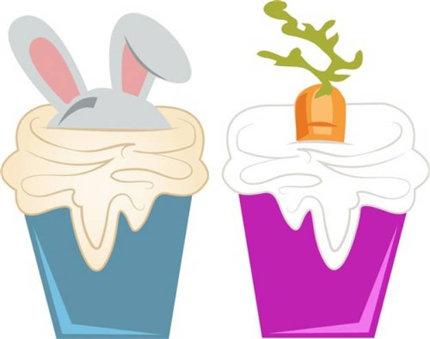 Picture of Easter Cupcake SVG File