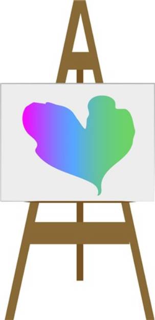 Picture of Heart Canvas SVG File