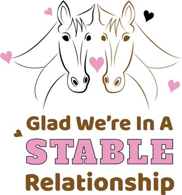 Picture of In A Stable Relationship SVG File