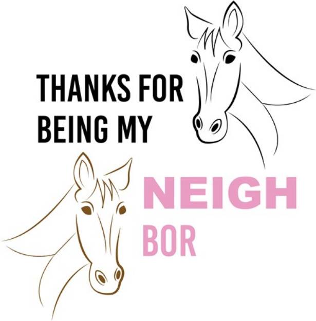 Picture of Thanks Neighbor! SVG File