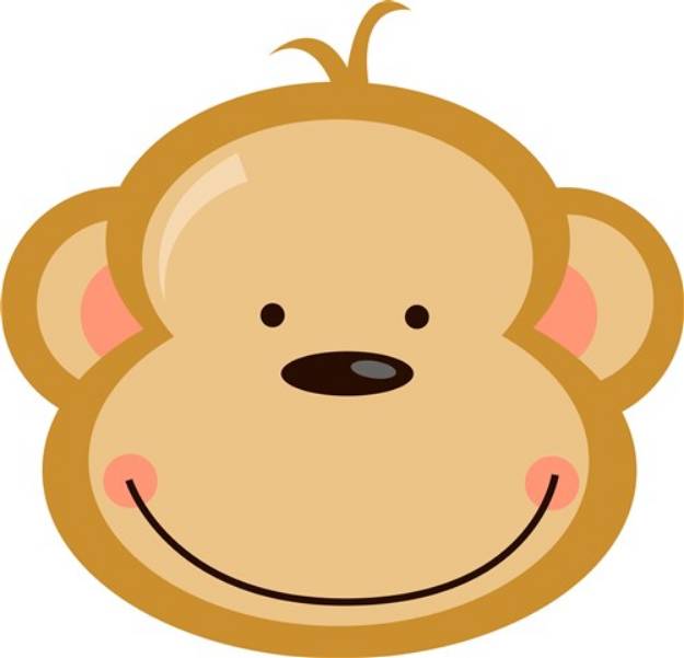 Picture of Happy Monkey SVG File