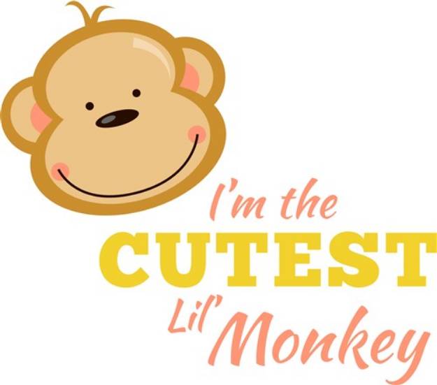 Picture of Cutest Lil Monkey SVG File