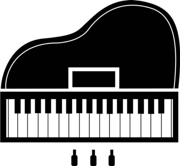 Picture of Grand Piano SVG File