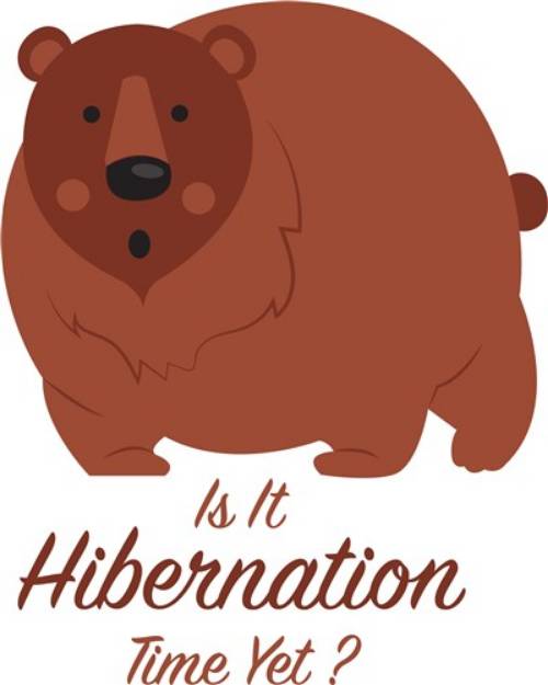 Picture of Hibernation Time Yet? SVG File