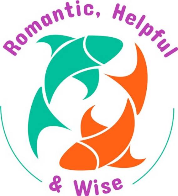 Picture of Pisces Romantic, Helpful & Wise SVG File