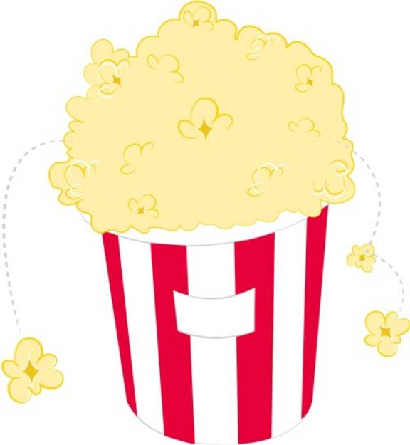 Picture of Buttered Popcorn SVG File