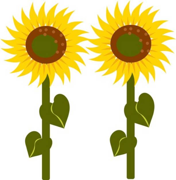 Picture of Sunflowers SVG File