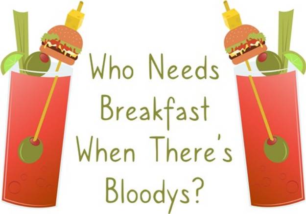 Picture of Who Needs Breakfast SVG File