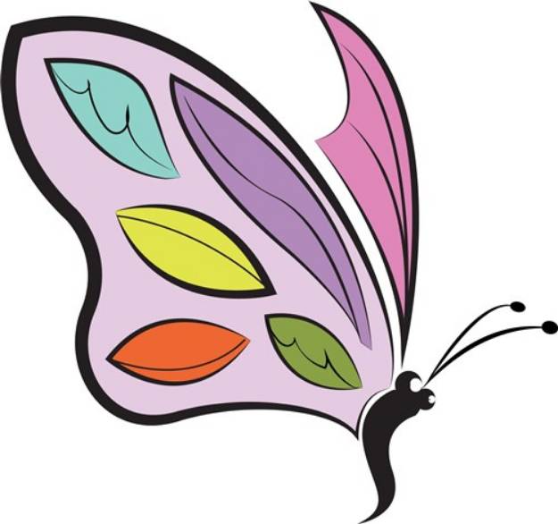 Picture of Colorful Butterfly SVG File
