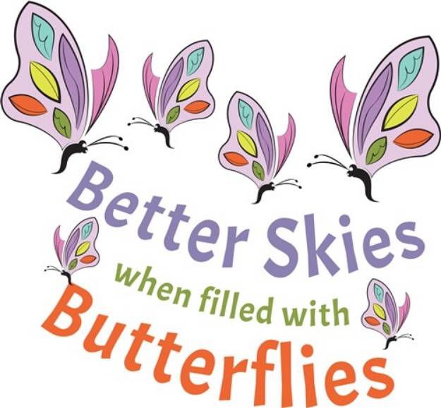 Picture of Filled With Butterflies SVG File