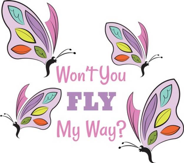 Picture of Fly My Way SVG File