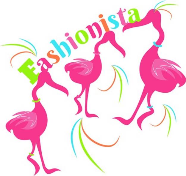 Picture of Flamingo Fashionista SVG File