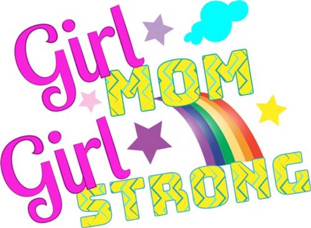 Picture of Girl Mom, Girl Strong SVG File