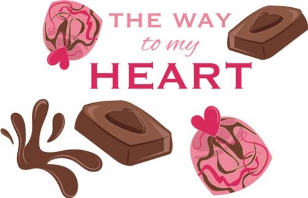 Picture of Way To My Heart SVG File