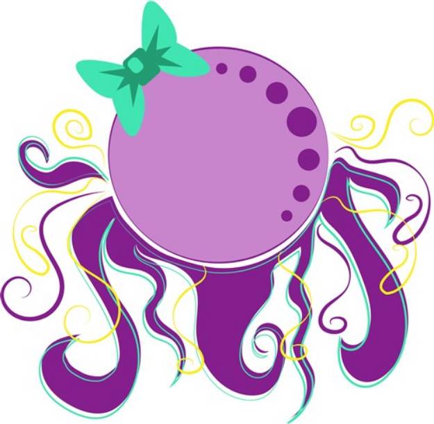 Picture of Purple Jellyfish SVG File