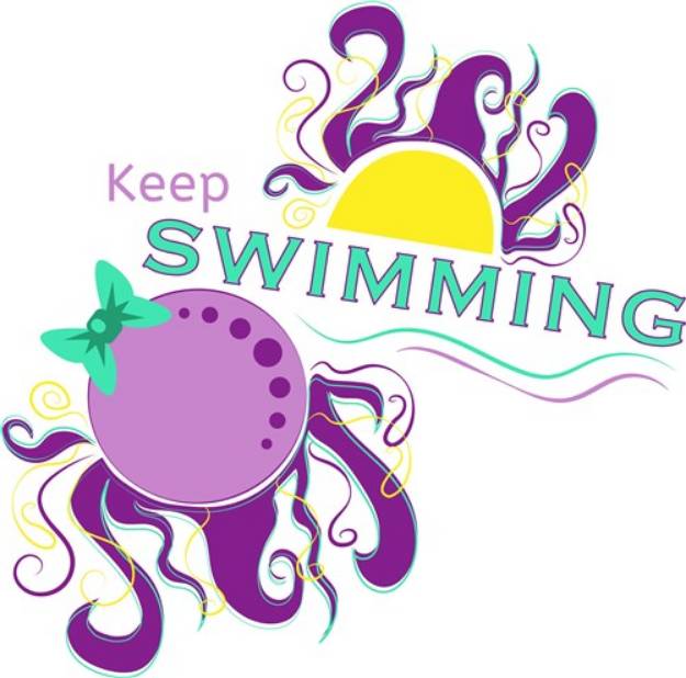 Picture of Keep Swimming SVG File