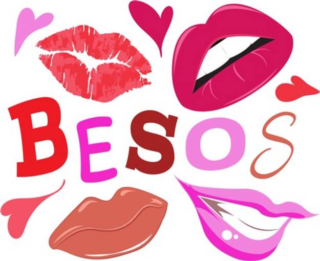 Picture of Besos Lips SVG File